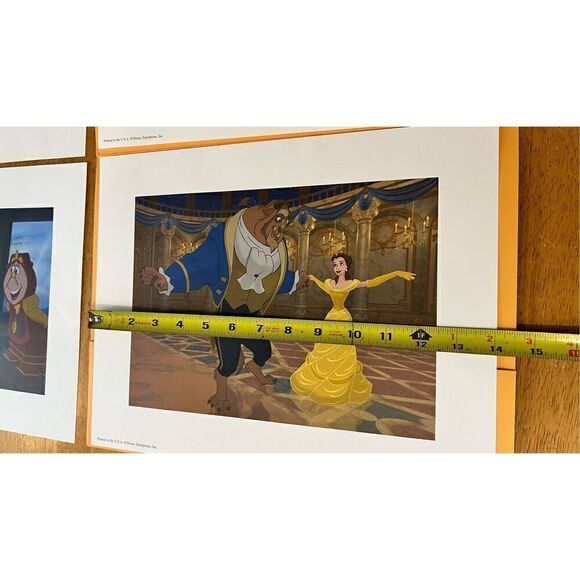 Disney Beauty and The Beast Lithographs Set of 4 - Picture 6 of 9